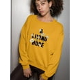 thumbnail image 2 of A Living Hope Daisies Sweatshirt Women -Image by Shutterstock, Female 3X-Large, 2 of 4