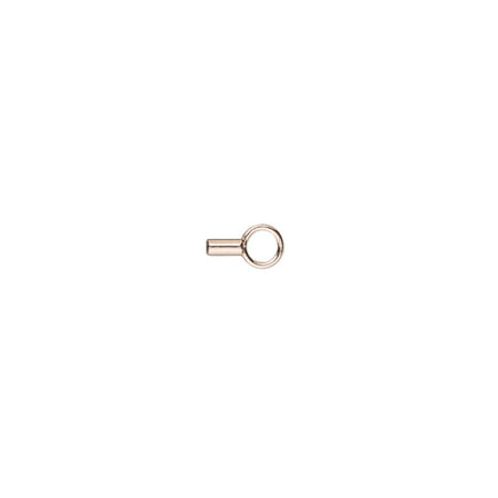 

Crimp 14Kt rose gold-filled 3x1.5mm round tube with loop 0.9mm inside diameter. Sold individually.