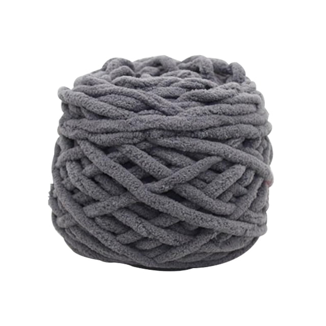 Moyic Hilo de tejer de poliéster de mezcla de algodón de alta calidad, 1 unidad, tejido de hilo de ganchillo, bufanda, suéter, accesorios para tejer Tela de costura y artesanía gris oscuro Moyic HA8497-05B