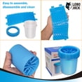 thumbnail image 4 of Dog Paw Cleaner, Portable Pet Cleaning 360º Silicone Washer Cup (for Small and Medium Breed Cats and Dogs) (Blue), 4 of 7