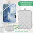 thumbnail image 6 of Yayeee Pot Holders Kitchen Heat Resistant with Pocket 7"x9.8" Cotton Oven Cooking Hot Pads, Plants and River, 6 of 7
