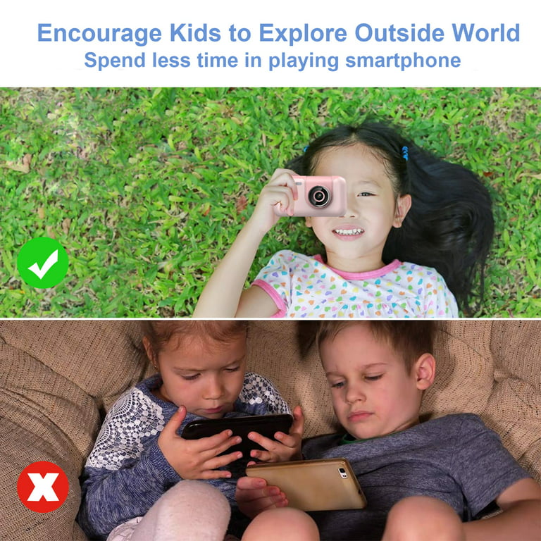 Appareil Photo Enfant, 40MP 2,4 Pouces 1080P HD Selfie Kids Camera