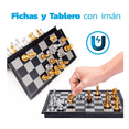 thumbnail image 3 of Ajedrez Profesional y Magnético Dorado/Plateado, 3 of 5