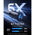 thumbnail image 3 of INIU USB C Car Charger Adaptador para Auto, Encendedor de Cigarrillos Total de 60W USB Charger para iPhone Samsung, Negro, 3 of 7