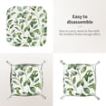 thumbnail image 4 of Multi-Size Leather Tray Four Corners Four Button Design Anti-Scratch Waterproof Convenient Cleaning Convenient Storage Watercolor Light Green Leaves (1) Medium, 4 of 8