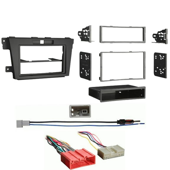 Metra 99-7520B 1/2DIN DIN Dash Kit for MAZDA CX-7 2010-Up w/ Wire Harness & Antenna Adapter