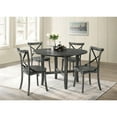 thumbnail image 4 of Acme Dresden Round Dining Table with Pedestal Base in Bone White, Indoor, 4 of 5