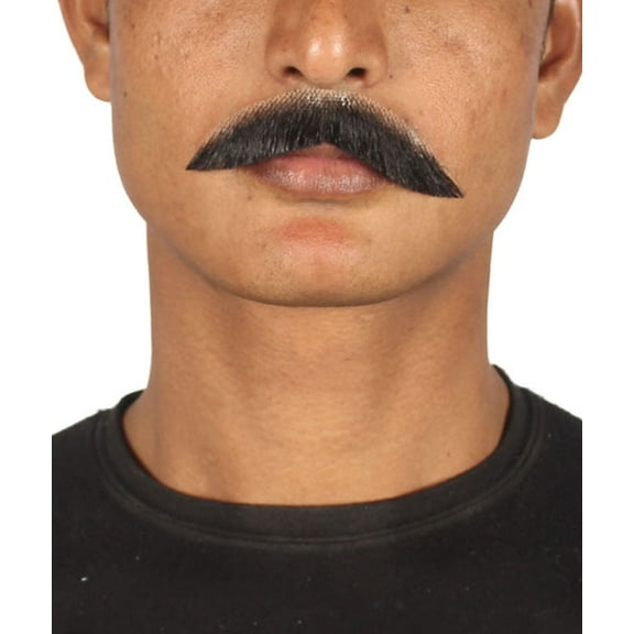 Men's Painter Brush Style Mustache Set | Black Cosplay Facial Hair