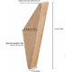 thumbnail image 3 of Ganchos de pared de madera elegantes y funcionales que ahorran espacio, construcción duradera para abrigos, chaquetas y más (6 piezas), 3 of 5