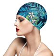 thumbnail image 2 of Gorro de natación para adultos, gorro de baño impreso, gorro de baño para mujer, gorro de baño Afortunado Sencillez, 2 of 4