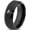 Black Bevel Tungsten, variant on Tungsten Cat Dog Pet Lover Yin Yang Band Ring 8mm Men Women Comfort Fit Black Dome Polished