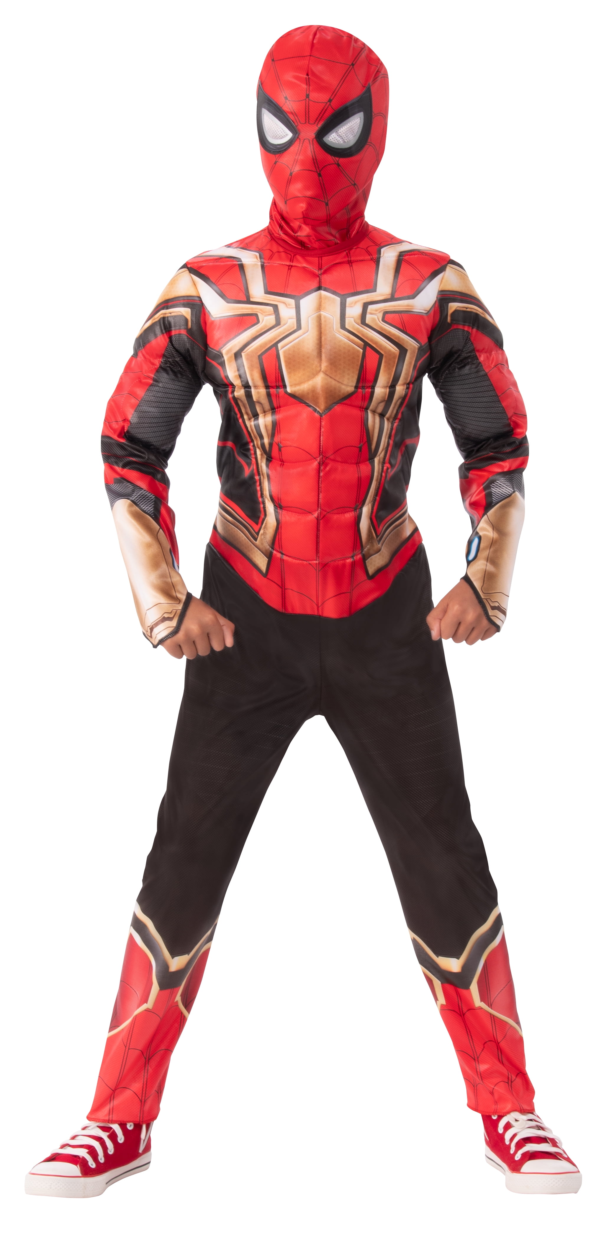 Child Officially Licensed Boys Marvel Iron Spider Halloween Costume Large, Blue, Red and White