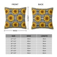 thumbnail image 2 of Pofeuu Sunflowers Print Double-sided plush pillowcase Square Throw Pillow Covers Pillows Cover for Living Room Bedroom Sofa Couch Cushion Cover（No pillow core）-20"x20", 2 of 7