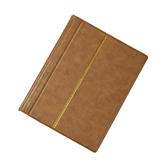 Stamp Album 10 Sheet (20 Page) Supplies Plastic Stamp Display Holder Friends Collector Brown