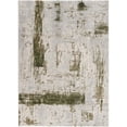 thumbnail image 7 of 4â€™ x 6â€™ Green and Ivory Distressed Area Rug, 7 of 7