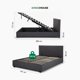 thumbnail image 2 of Base Para Cama Matrimonial Abatible Box De Metal Madera Color Gris KingsHouse gris Matrimonial, 2 of 8