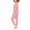 thumbnail image 3 of Honeydew Womens 2 Piece Pajama Set Red Stripes 2X, 3 of 4