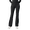 Black, variant on Luma Womens Flare Scrub Pants 4 Pockets Stretchy Cargo Pant Black M