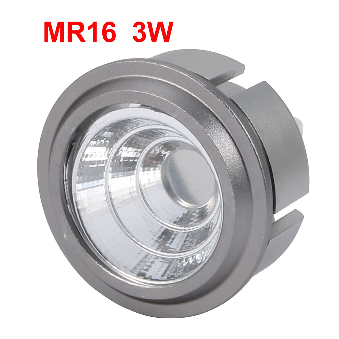 3pcs MR16 3W Aluminum Alloy COB Light Housing Reflector LED Lamp Bulb