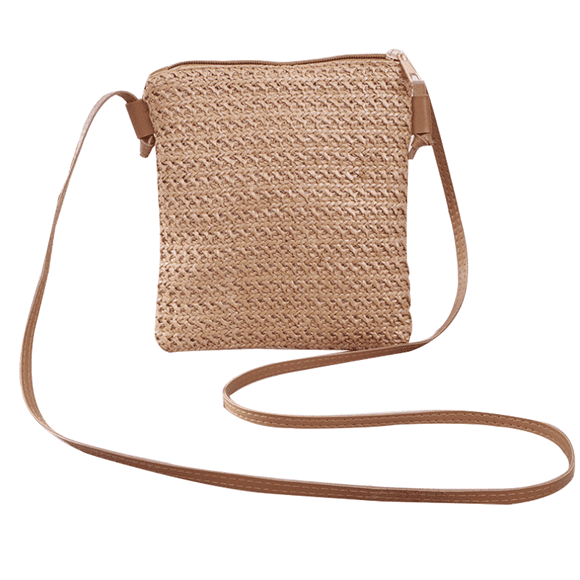 CHOK Women Straw Bag Woven Round Rattan Handbag Crossbody Summer Beach Bags