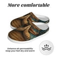 thumbnail image 6 of Yiaed Surreal Meditating Cat Print Slippers Fuzzy Warm Cozy Slippers Non Slip House Slippers For Indoor Outdoor Slippers House Slippers-35/36, 6 of 7
