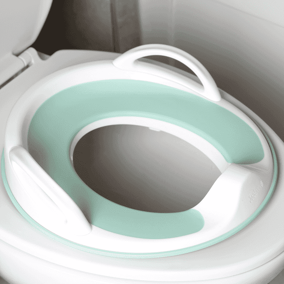 Jool Baby Potty Training Seat with Handles, Unisex, Fits most Toilets, Non-Slip with Splash Guard (Aqua)