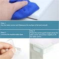 thumbnail image 2 of Uxcell Rubber Glass Table Desk Corner Edge Protector Cushion Guard Bumper Silver Tone 4 Pack, 2 of 7