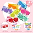 SYNCFUN 28 Packs Valentines Day Cards with Heart Shaped Glasses for