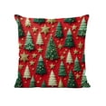 thumbnail image 2 of Christmas Pillow Covers 18x18 Christmas Tree Pillow Covers Plush Faux Fur Soft Cushion Case for Winter Xmas Holiday Home Bedroom Sofa Decors, 2 of 6