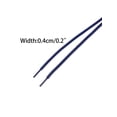 thumbnail image 2 of INSPIRE CHIC 1 Pair Round Rope Dual Colored Striped Shoelace Shoe Strings for Boots Sneakers 120cm/47.24" Royal Blue Black, 2 of 4