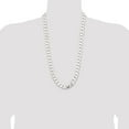 thumbnail image 2 of Diamond2Deal 925 Sterling Silver 13 mm Curb Chain Necklace for Mens 28", 2 of 7