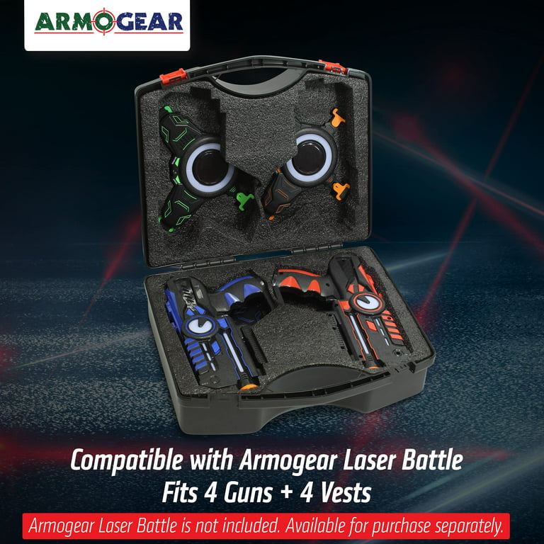Armogear Infrared Laser Tag Blasters and Vests - Laser Battle Mega Pack Set of 4