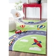 thumbnail image 2 of Nuloom 5' x 7' 6 Tapis Moreland Fait à la Main en Vert, 2 of 2