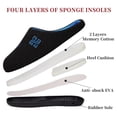 thumbnail image 2 of Men's Comfort Slippers Two-Tone Memory Foam Slipper, House Slippers for Men with Fuzzy Plush Lining Indoor and Outdoor, 2 of 7