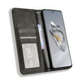 thumbnail image 7 of Allytech Case Compatible with OnePlus 12, [Card Slots] [Magnetic Closure] [Kickstand Function] Business PU Leather Soft TPU Inner Shockproof Anti-Scratch Protective Case for OnePlus 12, Black, 7 of 7