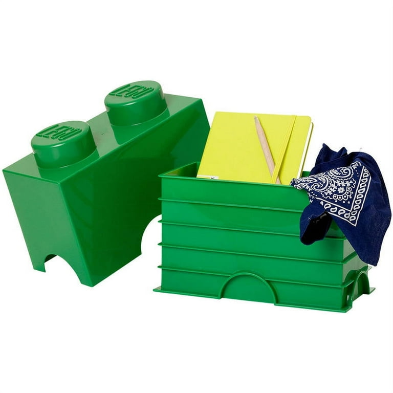 LEGO Storage Brick 2 Toy Box, Dark Green