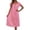 j14-Pink, variant on LIIPEE Womens Summer Nightgown Casual Short Sleeve Lace Sleep Dress Ladies Cozy Sleepwear