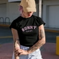 thumbnail image 2 of Bunny Babe, Girly Easter Day Merch Gift, Military Green T-Shirt, Medium, 2 of 5