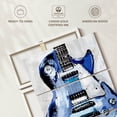 thumbnail image 6 of Elephant Stock Electric Blues I Wall Art - Vertical Multi Panel Canvas - Living Room Wall Decor - Music Multi Panel - White And Black Decor By Annie Warren - 36" x 57", 6 of 8