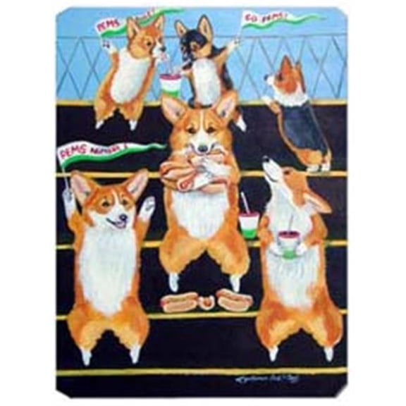8 x 9.5 in. Go Team Corgi Mouse Pad
