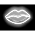 thumbnail image 2 of Carr, Hailey 24x19 Black Ornate Wood Framed with Double Matting Museum Art Print Titled - Neon Lips WB, 2 of 4