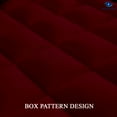 thumbnail image 4 of King Size- 3 Piece 800 GSM Down Alternative 3 Inch Thick Upto 15" Deep Pocket Fitted Mattress-Topper Protector for Extra Soft Comfortable Sleep for All Season- King(78X80 Inche), Burgundy, 4 of 5