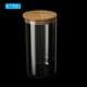 thumbnail image 3 of Uxcell 42 oz Tarro de vidrio con tapa de bambú hermética Contenedor de cocina de vidrio Tarro de almacenamiento de alimentos claro (18x10cm), 3 of 6