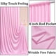thumbnail image 2 of Cortina con telón de fondo NSSONBEN, 3 m x 2,4 m, poliéster, color rosa, 2 of 7
