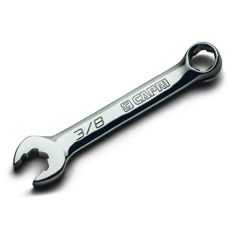UPC: 0886352117876 | Capri Tools 3/8 in. WaveDrive Pro Stubby Combination Wrench for Regular and Rounded Bolts