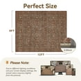 thumbnail image 4 of SIXHOME 9'x12' Vintage Distressed Area Rug Soft Washable Non-Slip Carpet American Classic Retro Rug with Geometric Rugs for Living Room Bedroom Neutral Home Decor Red, 4 of 9