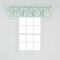 thumbnail image 2 of Ambesonne Spring Valance Pack of 2, Flowers and Birds Nostalgia, 54"X12", Pale Blue Multicolor, 2 of 4