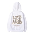 thumbnail image 3 of Love Like Jesus Hoodies for Men 2025 Long Sleeve Christian Graphic Hoodie Hooded Sweatshirt Pullover Tops, 3 of 5