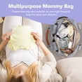 thumbnail image 4 of Diaper Bag Tote with Pacifier Case and Changing Pad, Large Capacity Travel Grey Baby Diaper Bag Backpack for Mom Dad, 4 of 7
