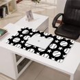 thumbnail image 3 of Long Mouse Pads for Desk,Black White Baseball Stars Pattern Desk Mats on Top Of Desks, Desk Mouse Pad Extra Large with 3mm Non-Slip Base and Stitched Edge for Gaming,Office,Work,Home 31.5"x15.7", 3 of 6